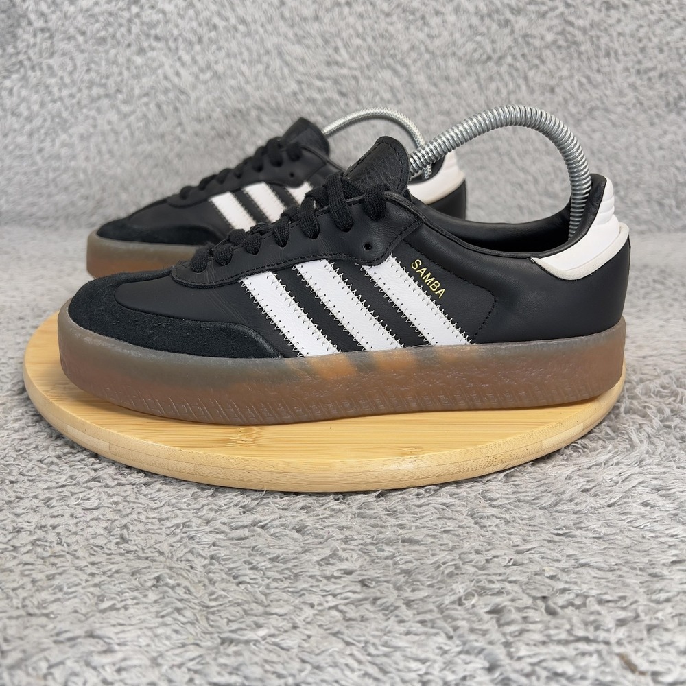 adidas Samba Platform Black White Gum Athletic Shoes